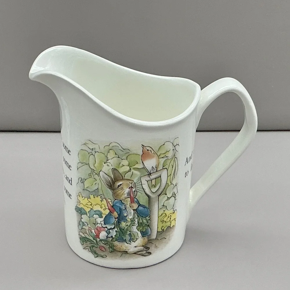 Wedgwood Peter Rabbit Beatrix Potter Cream Pitcher Etruria Barlaston England